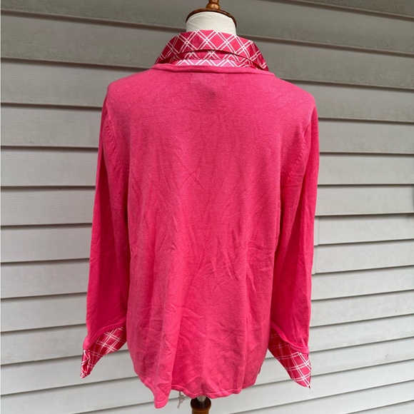 Notations Sweater layers collared pink - Picture 3 of 5